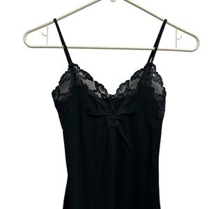 Banana Republic Black Lace Trim Cami Top